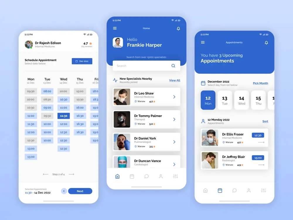 HealthCare mobile app