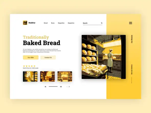 Local bakery website